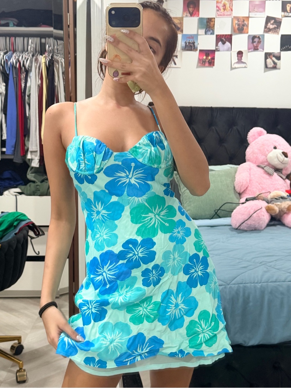 Blue Zara dress in xs